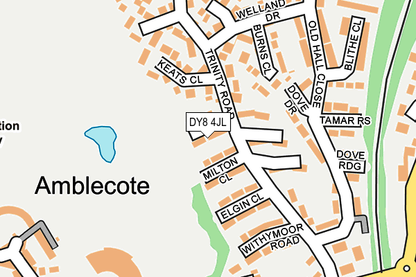 DY8 4JL map - OS OpenMap – Local (Ordnance Survey) DY8 4JL map - OS OpenMap – Local (Ordnance Survey)
