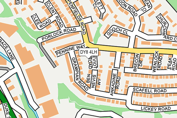 DY8 4LH map - OS OpenMap – Local (Ordnance Survey) DY8 4LH map - OS OpenMap – Local (Ordnance Survey)