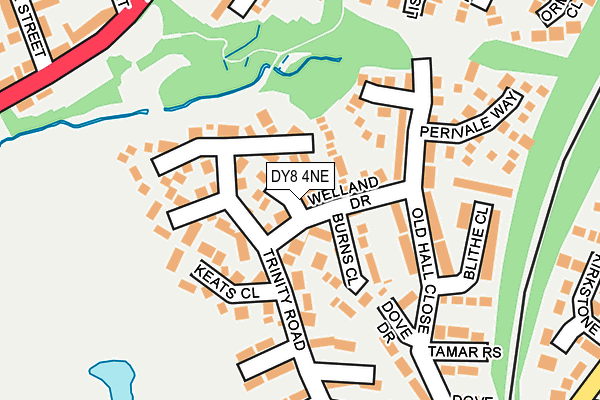 DY8 4NE map - OS OpenMap – Local (Ordnance Survey) DY8 4NE map - OS OpenMap – Local (Ordnance Survey)