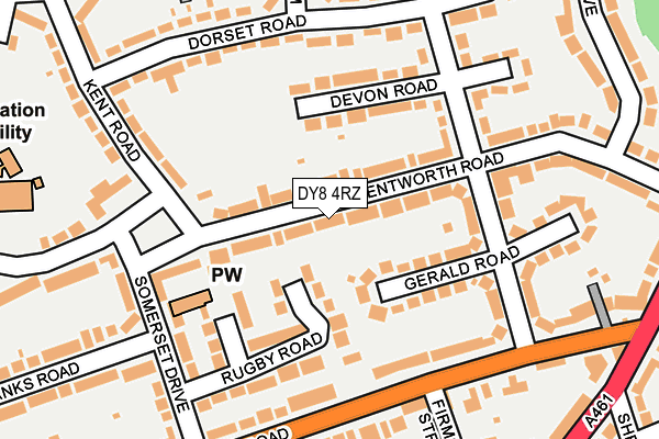 DY8 4RZ map - OS OpenMap – Local (Ordnance Survey) DY8 4RZ map - OS OpenMap – Local (Ordnance Survey)