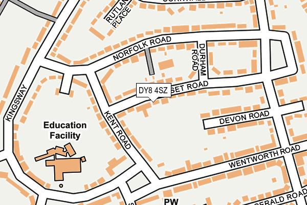 DY8 4SZ map - OS OpenMap – Local (Ordnance Survey) DY8 4SZ map - OS OpenMap – Local (Ordnance Survey)