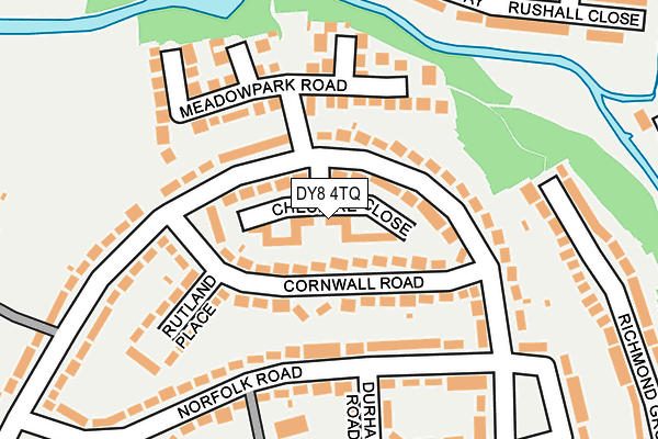 DY8 4TQ map - OS OpenMap – Local (Ordnance Survey) DY8 4TQ map - OS OpenMap – Local (Ordnance Survey)