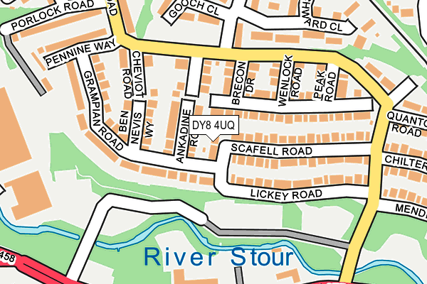 DY8 4UQ map - OS OpenMap – Local (Ordnance Survey)