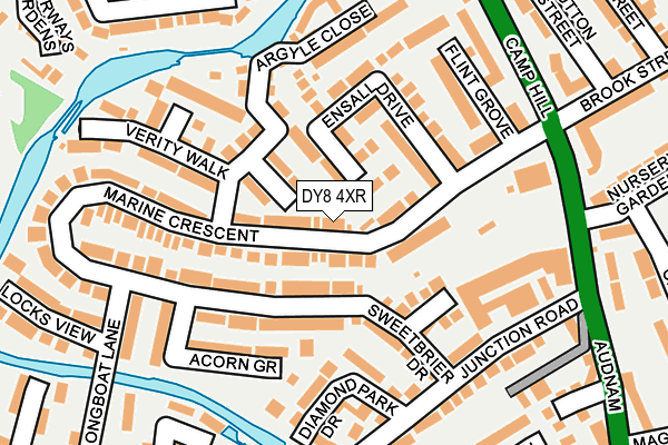 DY8 4XR map - OS OpenMap – Local (Ordnance Survey) DY8 4XR map - OS OpenMap – Local (Ordnance Survey)