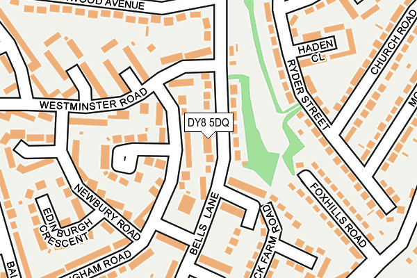 DY8 5DQ map - OS OpenMap – Local (Ordnance Survey)