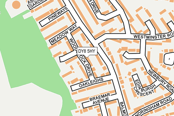 DY8 5HY map - OS OpenMap – Local (Ordnance Survey)