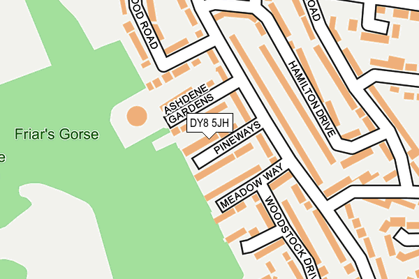 DY8 5JH map - OS OpenMap – Local (Ordnance Survey)