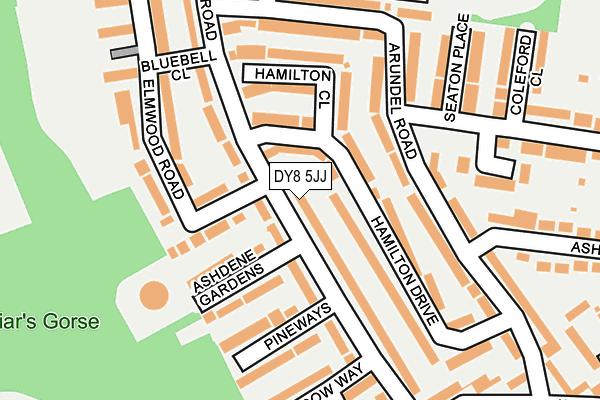 DY8 5JJ map - OS OpenMap – Local (Ordnance Survey) DY8 5JJ map - OS OpenMap – Local (Ordnance Survey)