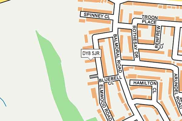 DY8 5JR map - OS OpenMap – Local (Ordnance Survey) DY8 5JR map - OS OpenMap – Local (Ordnance Survey)