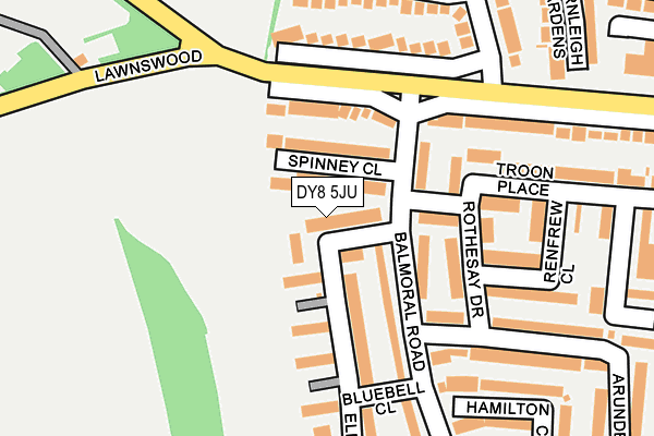DY8 5JU map - OS OpenMap – Local (Ordnance Survey) DY8 5JU map - OS OpenMap – Local (Ordnance Survey)