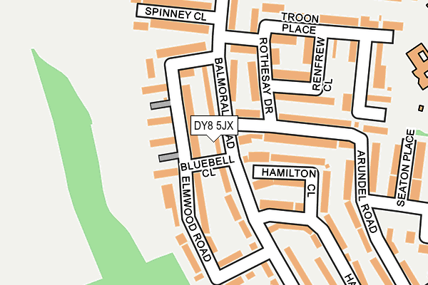 DY8 5JX map - OS OpenMap – Local (Ordnance Survey) DY8 5JX map - OS OpenMap – Local (Ordnance Survey)