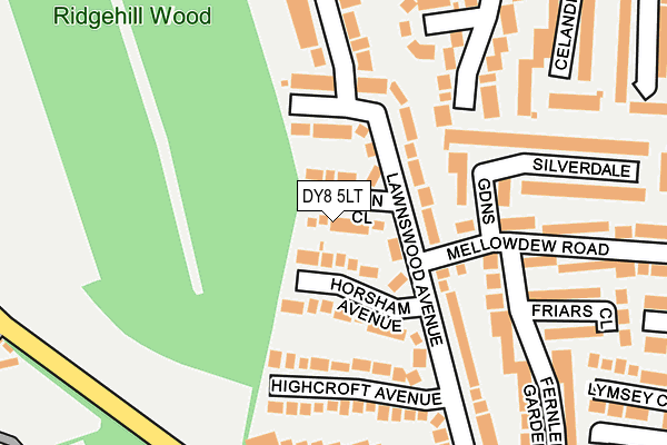 DY8 5LT map - OS OpenMap – Local (Ordnance Survey) DY8 5LT map - OS OpenMap – Local (Ordnance Survey)