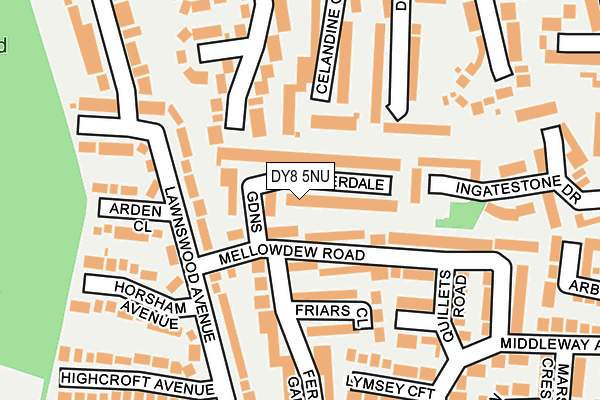 DY8 5NU map - OS OpenMap – Local (Ordnance Survey) DY8 5NU map - OS OpenMap – Local (Ordnance Survey)