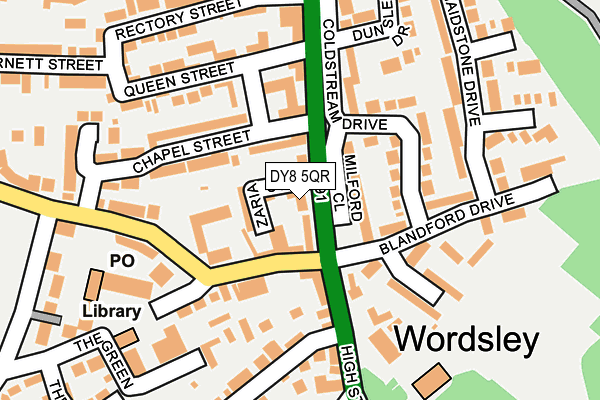 DY8 5QR map - OS OpenMap – Local (Ordnance Survey) DY8 5QR map - OS OpenMap – Local (Ordnance Survey)