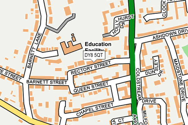 DY8 5QT map - OS OpenMap – Local (Ordnance Survey)