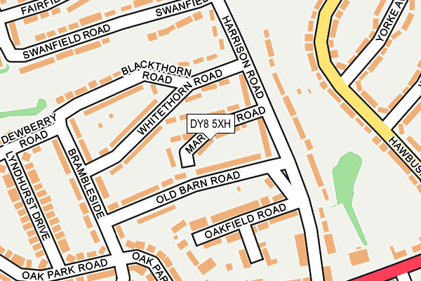 DY8 5XH map - OS OpenMap – Local (Ordnance Survey) DY8 5XH map - OS OpenMap – Local (Ordnance Survey)