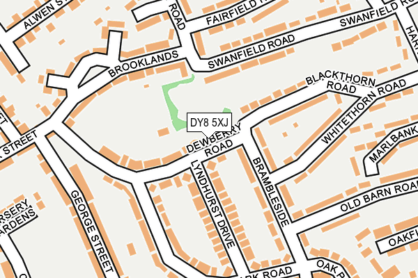 DY8 5XJ map - OS OpenMap – Local (Ordnance Survey) DY8 5XJ map - OS OpenMap – Local (Ordnance Survey)