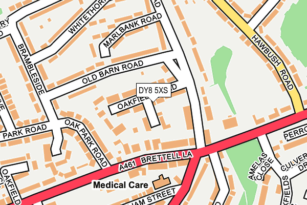 DY8 5XS map - OS OpenMap – Local (Ordnance Survey) DY8 5XS map - OS OpenMap – Local (Ordnance Survey)