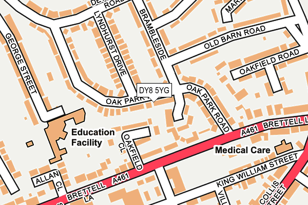 DY8 5YG map - OS OpenMap – Local (Ordnance Survey) DY8 5YG map - OS OpenMap – Local (Ordnance Survey)