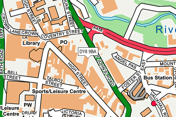 DY8 9BA map - OS OpenMap – Local (Ordnance Survey) DY8 9BA map - OS OpenMap – Local (Ordnance Survey)