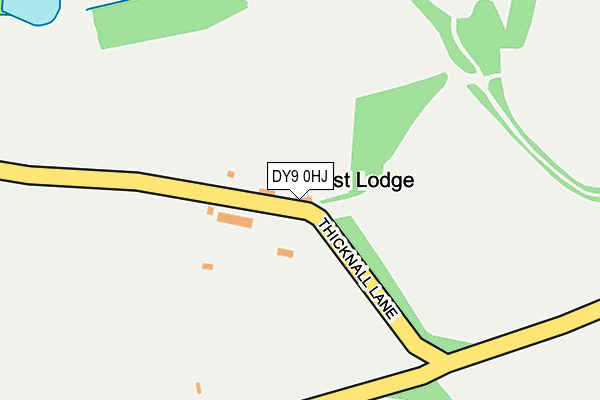 DY9 0HJ map - OS OpenMap – Local (Ordnance Survey) DY9 0HJ map - OS OpenMap – Local (Ordnance Survey)