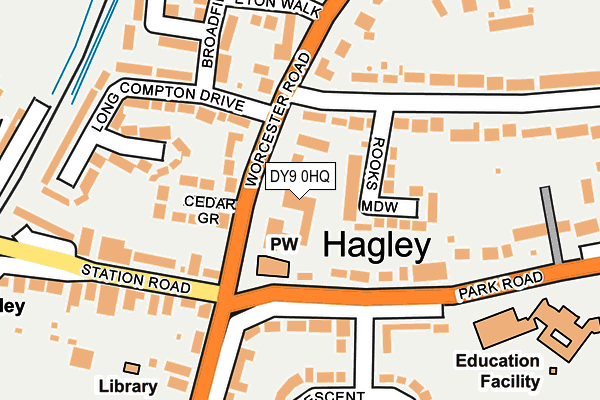 DY9 0HQ map - OS OpenMap – Local (Ordnance Survey) DY9 0HQ map - OS OpenMap – Local (Ordnance Survey)