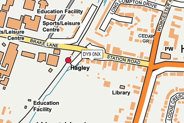 DY9 0NX map - OS OpenMap – Local (Ordnance Survey) DY9 0NX map - OS OpenMap – Local (Ordnance Survey)