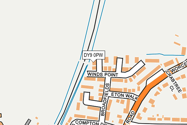 DY9 0PW map - OS OpenMap – Local (Ordnance Survey)