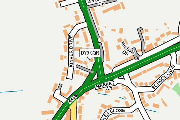 DY9 0QR map - OS OpenMap – Local (Ordnance Survey) DY9 0QR map - OS OpenMap – Local (Ordnance Survey)