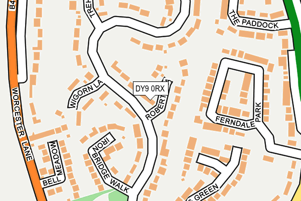 DY9 0RX map - OS OpenMap – Local (Ordnance Survey) DY9 0RX map - OS OpenMap – Local (Ordnance Survey)