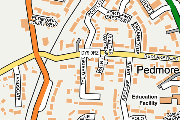 DY9 0RZ map - OS OpenMap – Local (Ordnance Survey) DY9 0RZ map - OS OpenMap – Local (Ordnance Survey)