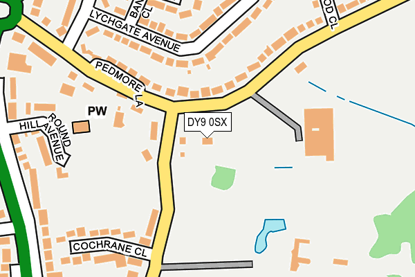 DY9 0SX map - OS OpenMap – Local (Ordnance Survey) DY9 0SX map - OS OpenMap – Local (Ordnance Survey)