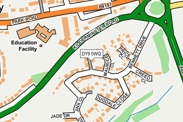 DY9 0WQ map - OS OpenMap – Local (Ordnance Survey) DY9 0WQ map - OS OpenMap – Local (Ordnance Survey)