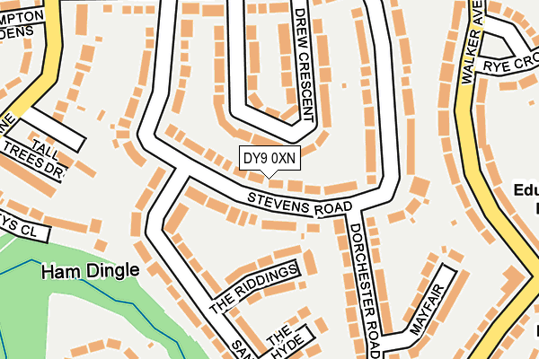 DY9 0XN map - OS OpenMap – Local (Ordnance Survey) DY9 0XN map - OS OpenMap – Local (Ordnance Survey)