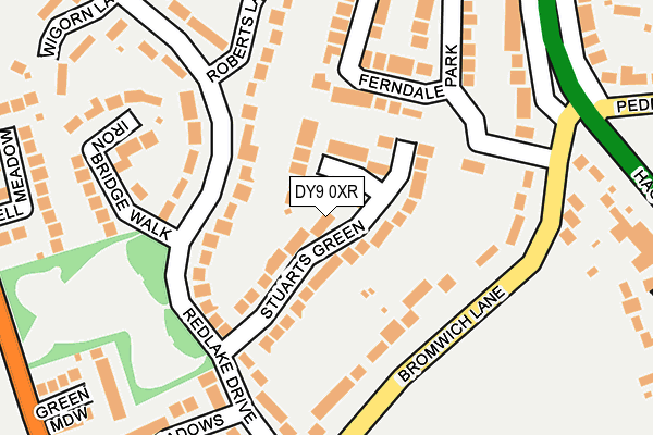DY9 0XR map - OS OpenMap – Local (Ordnance Survey) DY9 0XR map - OS OpenMap – Local (Ordnance Survey)