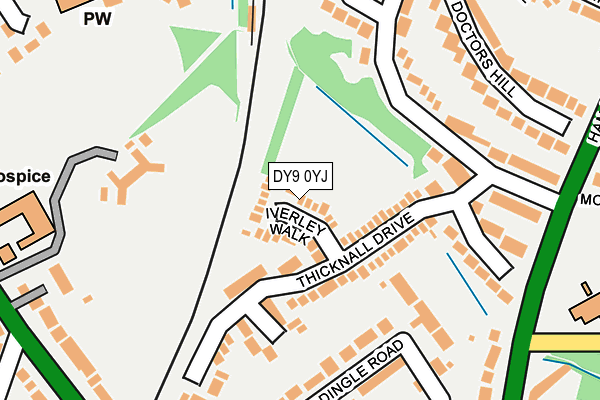 DY9 0YJ map - OS OpenMap – Local (Ordnance Survey) DY9 0YJ map - OS OpenMap – Local (Ordnance Survey)