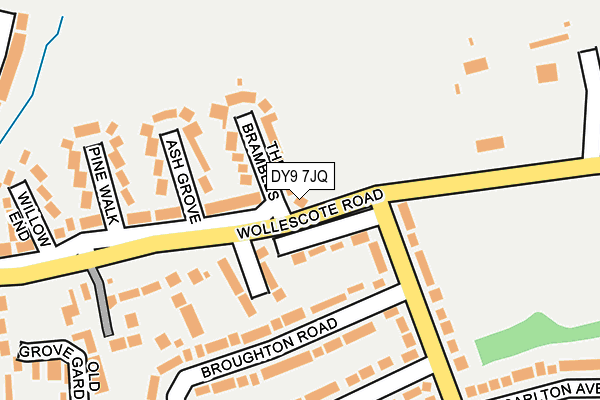 DY9 7JQ map - OS OpenMap – Local (Ordnance Survey) DY9 7JQ map - OS OpenMap – Local (Ordnance Survey)