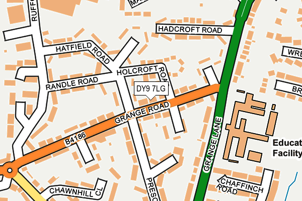 DY9 7LG map - OS OpenMap – Local (Ordnance Survey) DY9 7LG map - OS OpenMap – Local (Ordnance Survey)