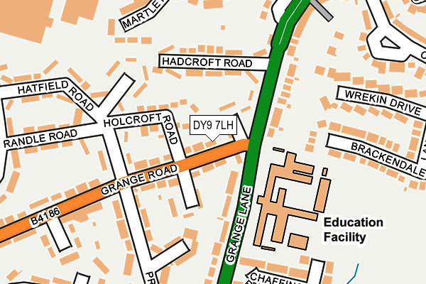DY9 7LH map - OS OpenMap – Local (Ordnance Survey) DY9 7LH map - OS OpenMap – Local (Ordnance Survey)