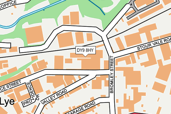 DY9 8HY map - OS OpenMap – Local (Ordnance Survey)