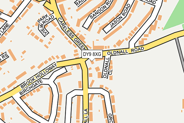 DY9 8XG map - OS OpenMap – Local (Ordnance Survey) DY9 8XG map - OS OpenMap – Local (Ordnance Survey)
