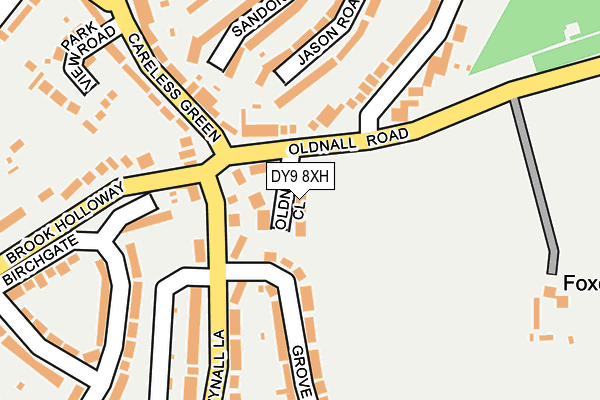 DY9 8XH map - OS OpenMap – Local (Ordnance Survey) DY9 8XH map - OS OpenMap – Local (Ordnance Survey)