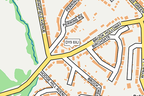 DY9 8XJ map - OS OpenMap – Local (Ordnance Survey) DY9 8XJ map - OS OpenMap – Local (Ordnance Survey)