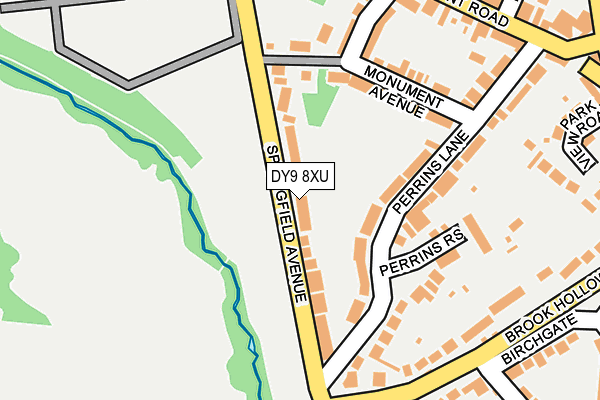 DY9 8XU map - OS OpenMap – Local (Ordnance Survey) DY9 8XU map - OS OpenMap – Local (Ordnance Survey)