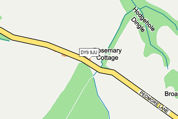 DY9 9JU map - OS OpenMap – Local (Ordnance Survey) DY9 9JU map - OS OpenMap – Local (Ordnance Survey)