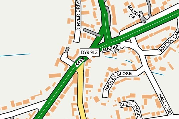 DY9 9LZ map - OS OpenMap – Local (Ordnance Survey)