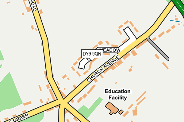 DY9 9QN map - OS OpenMap – Local (Ordnance Survey)