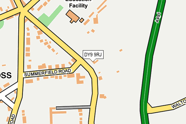 DY9 9RJ map - OS OpenMap – Local (Ordnance Survey) DY9 9RJ map - OS OpenMap – Local (Ordnance Survey)