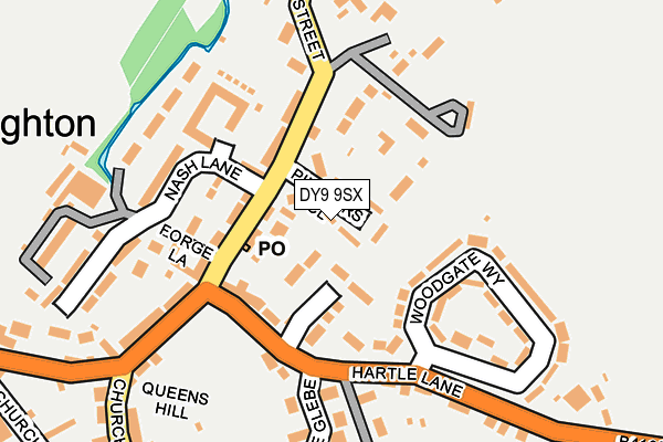 DY9 9SX map - OS OpenMap – Local (Ordnance Survey) DY9 9SX map - OS OpenMap – Local (Ordnance Survey)