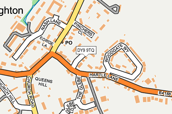 DY9 9TQ map - OS OpenMap – Local (Ordnance Survey) DY9 9TQ map - OS OpenMap – Local (Ordnance Survey)